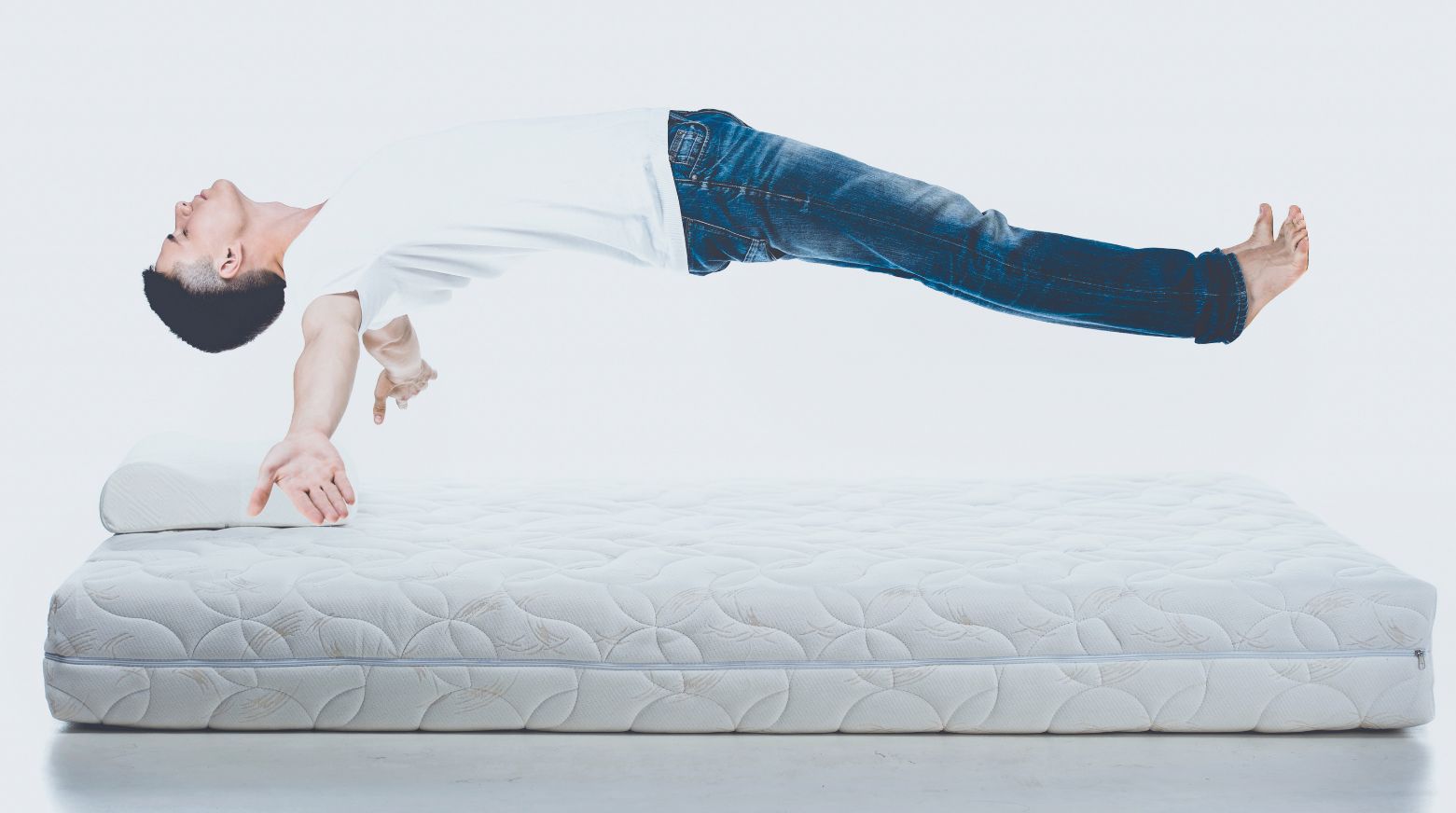 Man on a mattress