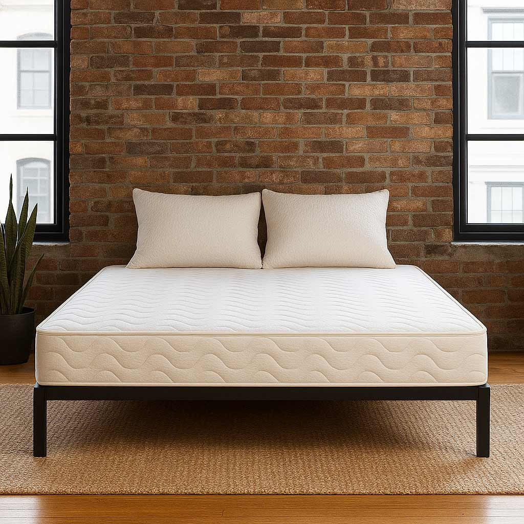 Low Profile Latex Mattress in Modern Setting