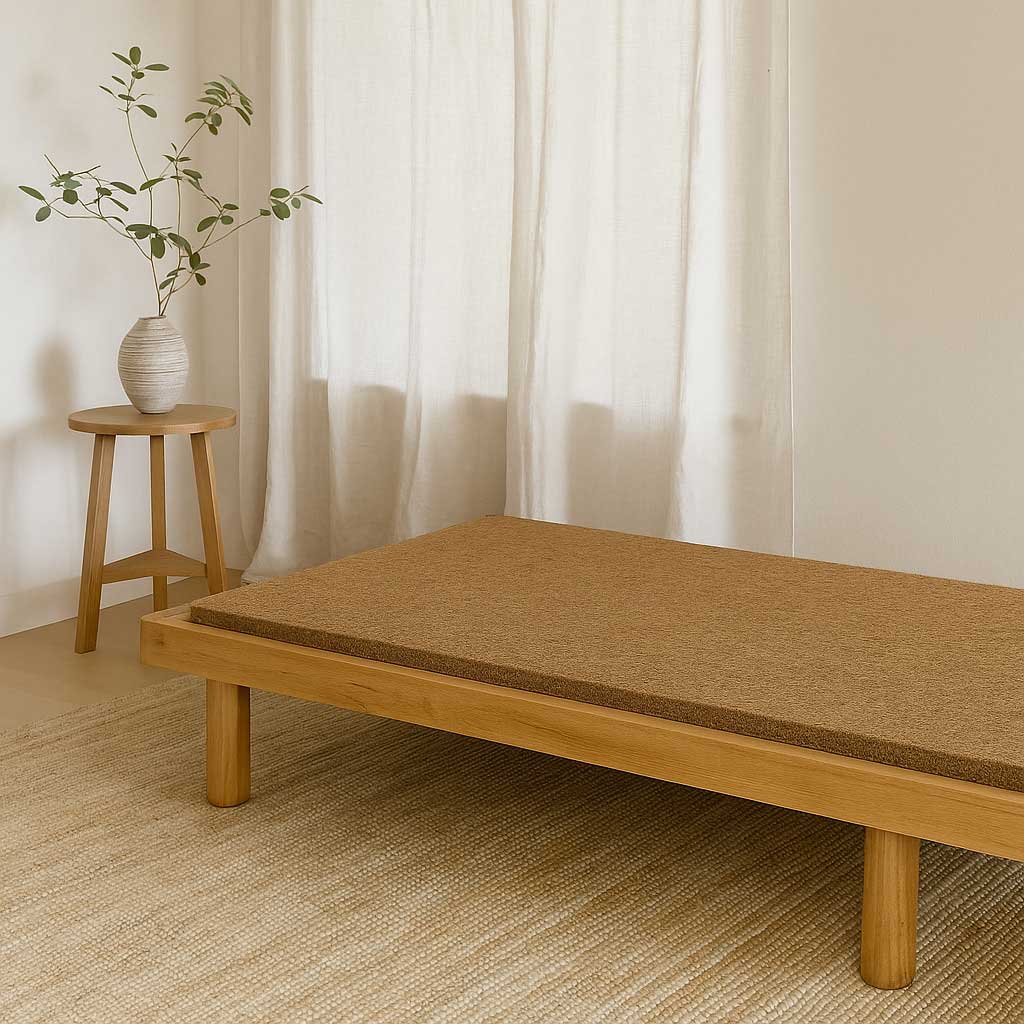 Coir Bunkie Board on Bed frame