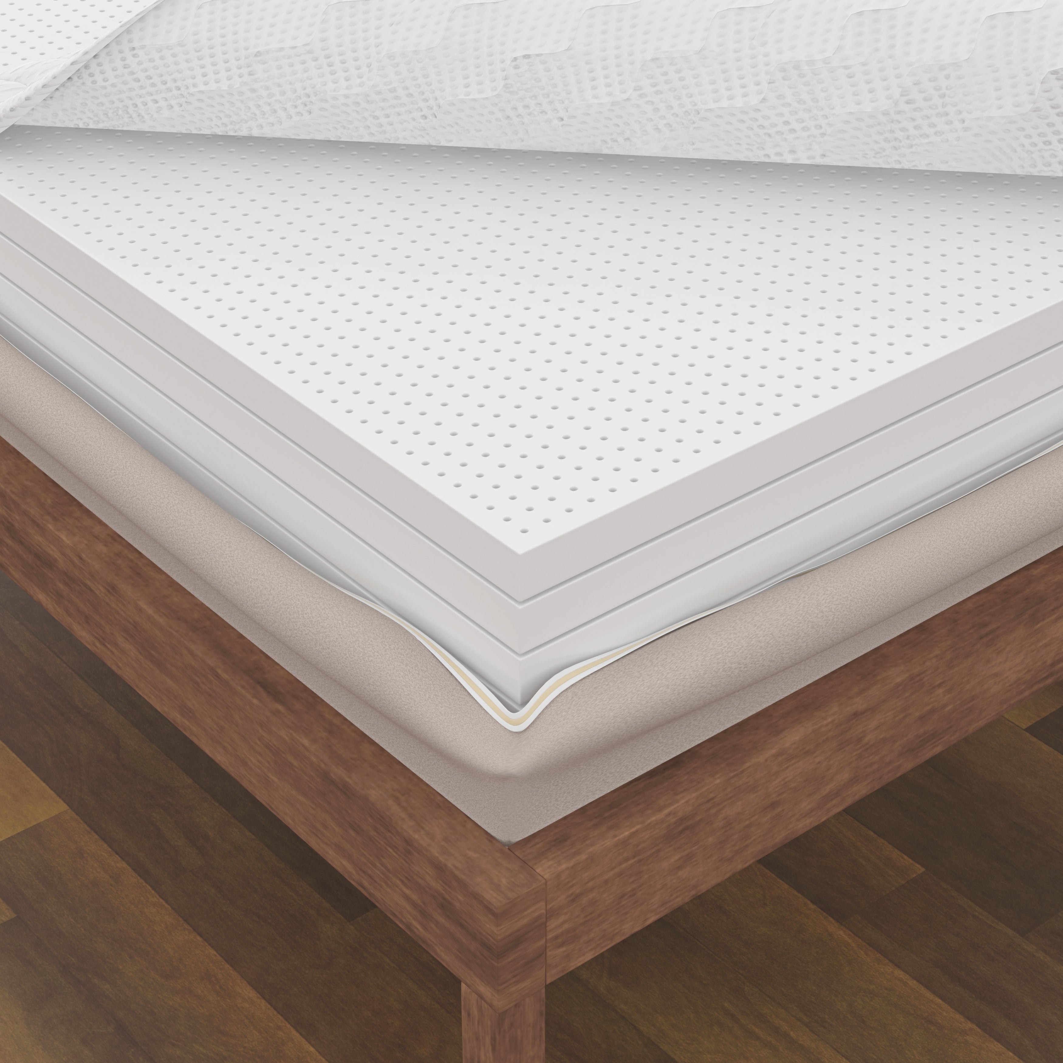 3" Organic Latex Mattress Topper l Nature's Embrace