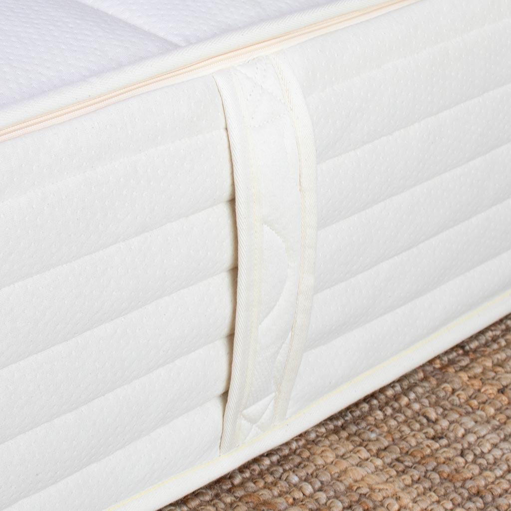 Handles on Hybrid Latex Mattress with Cotton & Wool Cover