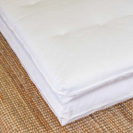 Stackable Cotton Futon Mattress Close Up
