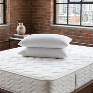 Talalay Latex Pillows on latex mattress