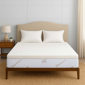 Mattress Topper on Bed